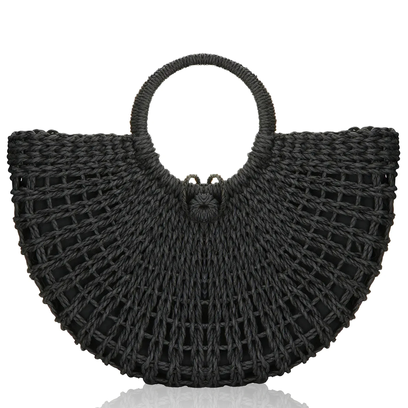 Agropoli - Round Rattan Bag