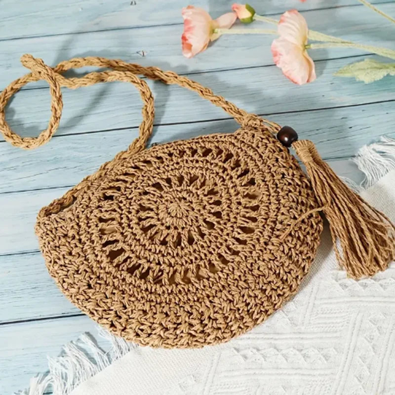 Nazare - Straw Crossbody Bag