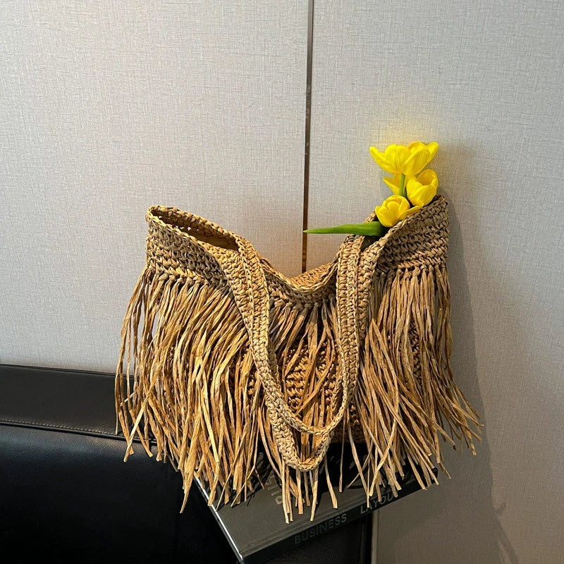 Llanes - Rattan Crossbody Bag