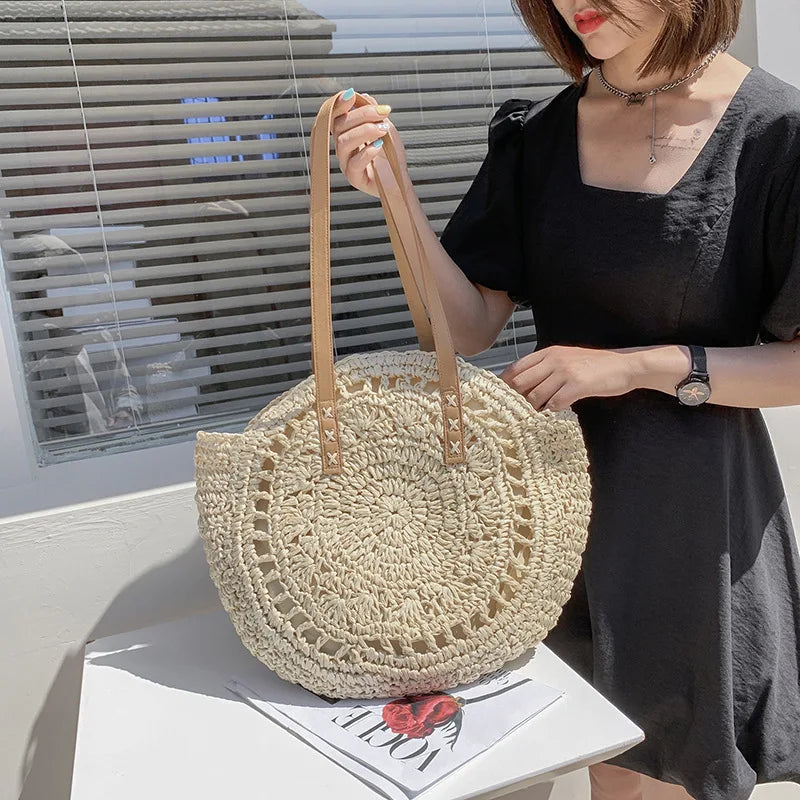 Budva - Round Rattan Bag