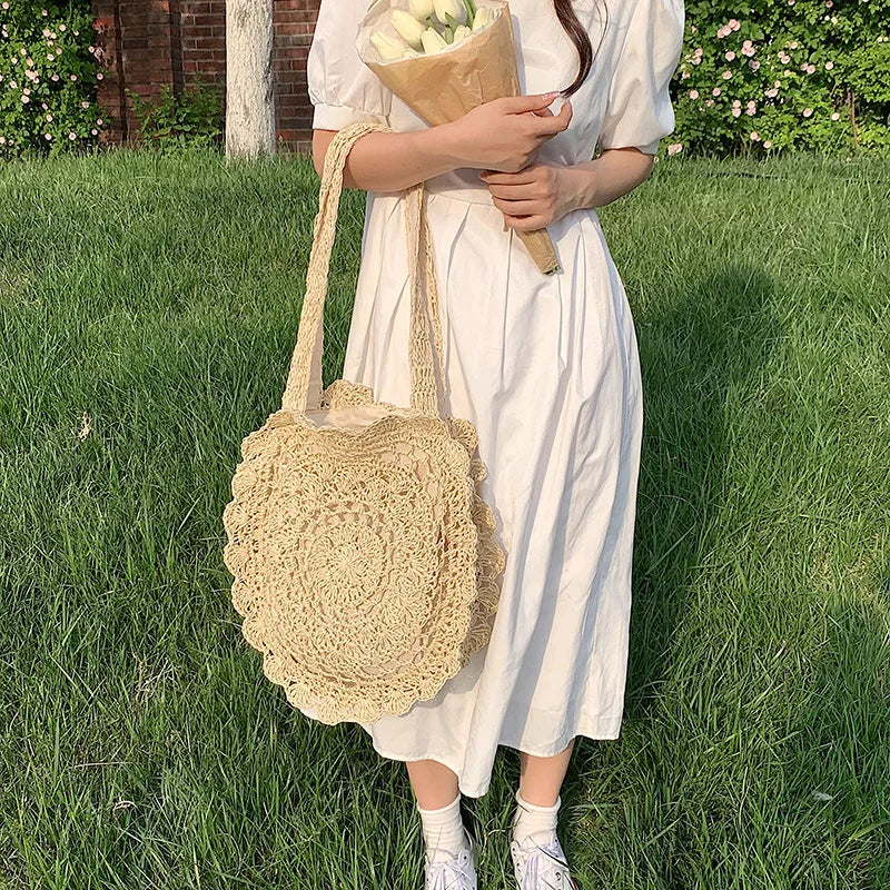 Masua - Round Rattan Bag