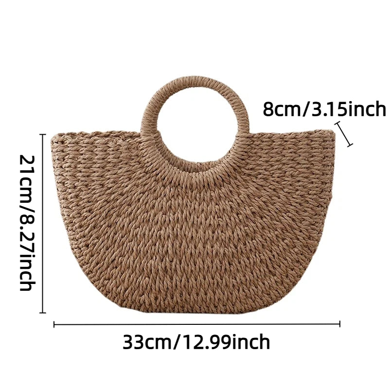 Naousa - Straw Crossbody Bag