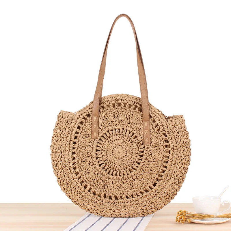 Ston - Round Raffia Bag