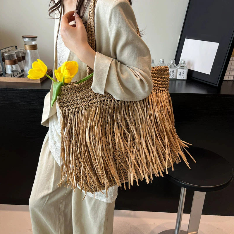 Llanes - Rattan Crossbody Bag