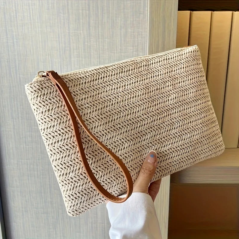 Noto - Straw Clutch