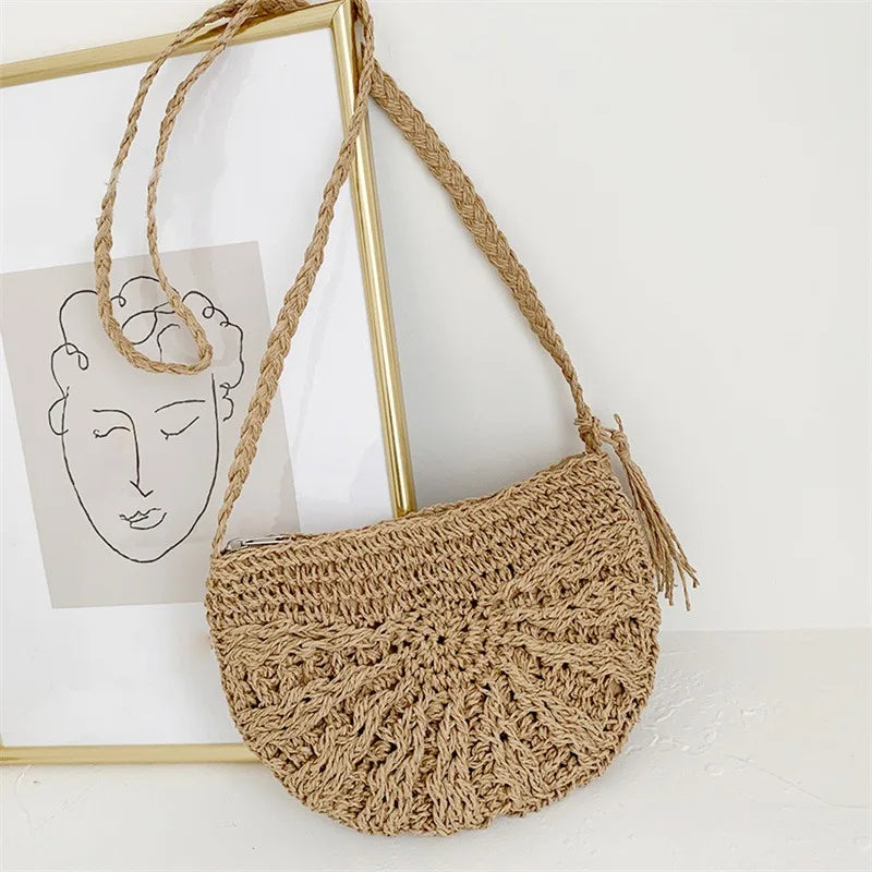Bordighera - Rattan Crossbody Bag