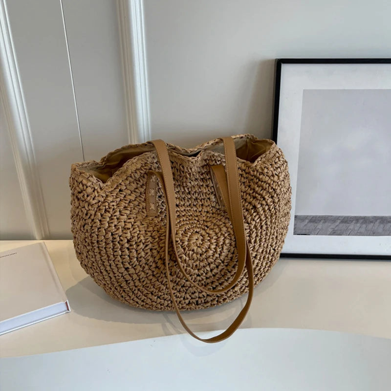 Cala - Round Raffia Bag