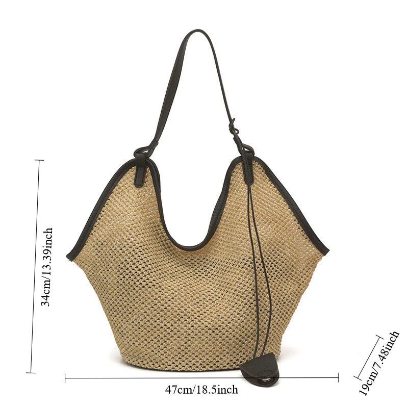 Nafplio - Straw Bucket Bag