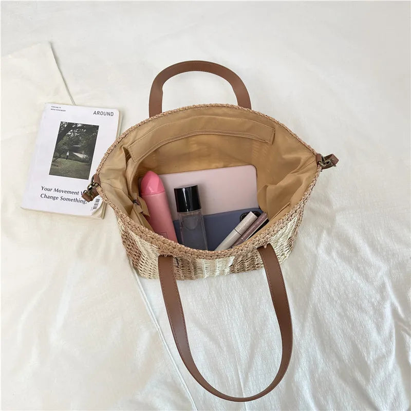 Antibes - Straw Beach Tote