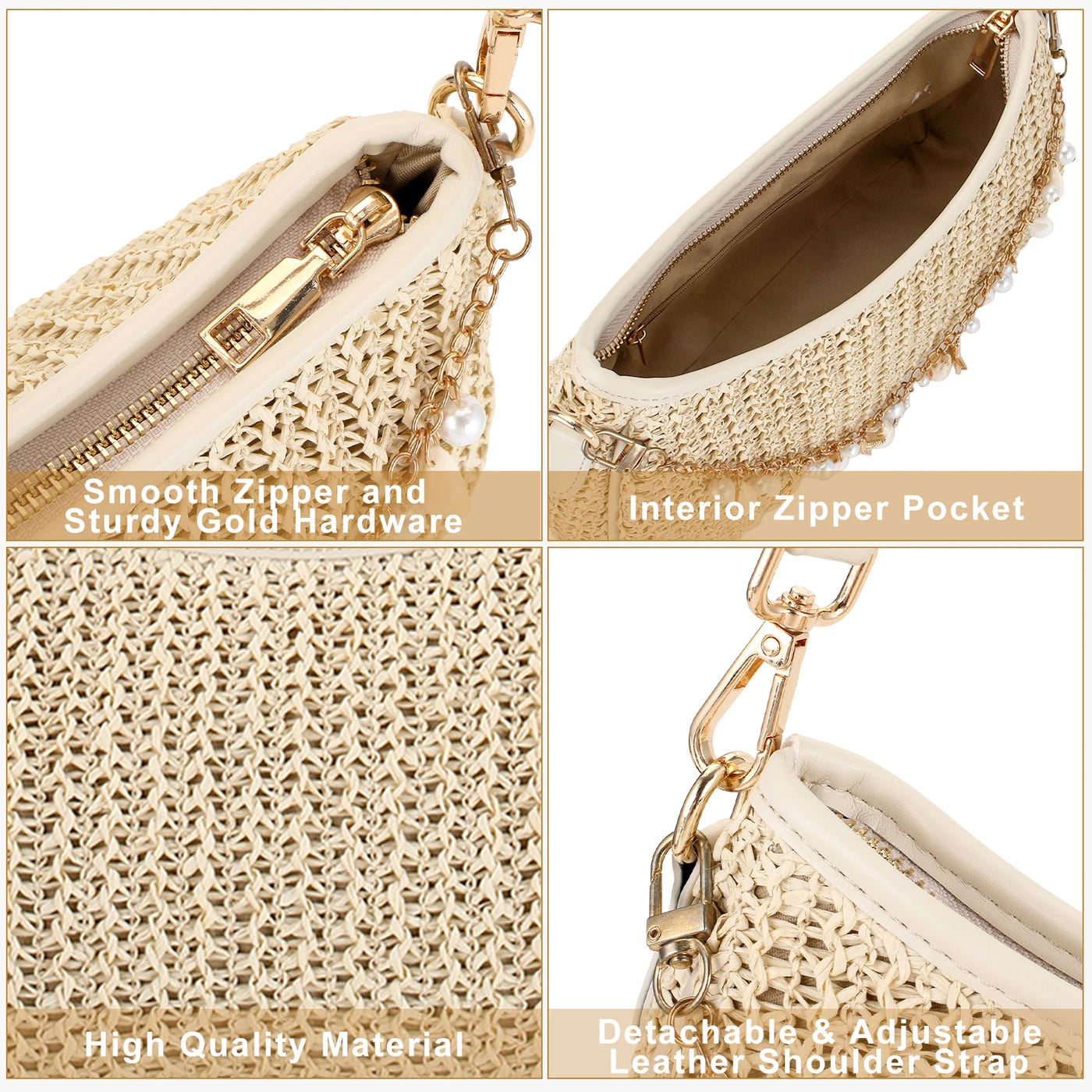 Sestri - Straw Crossbody Bag