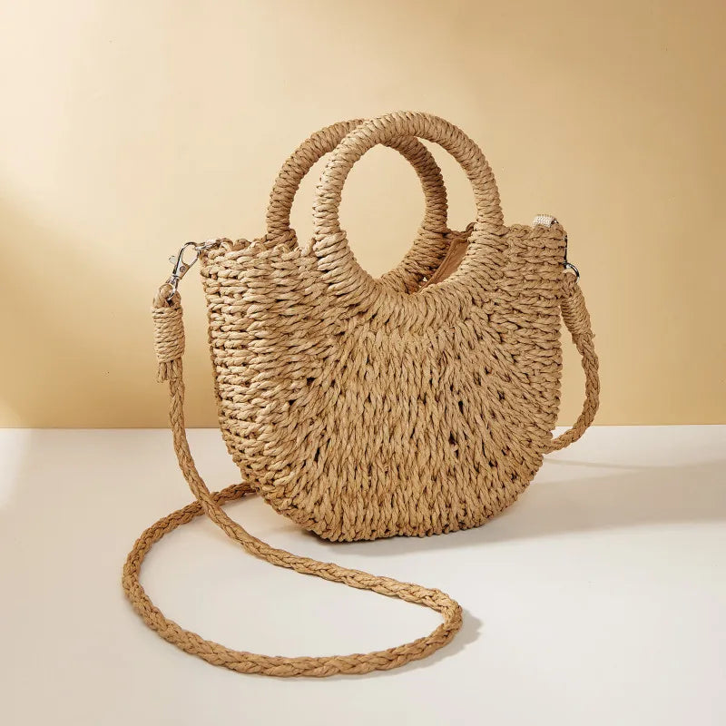 Tharros - Rattan Crossbody Bag