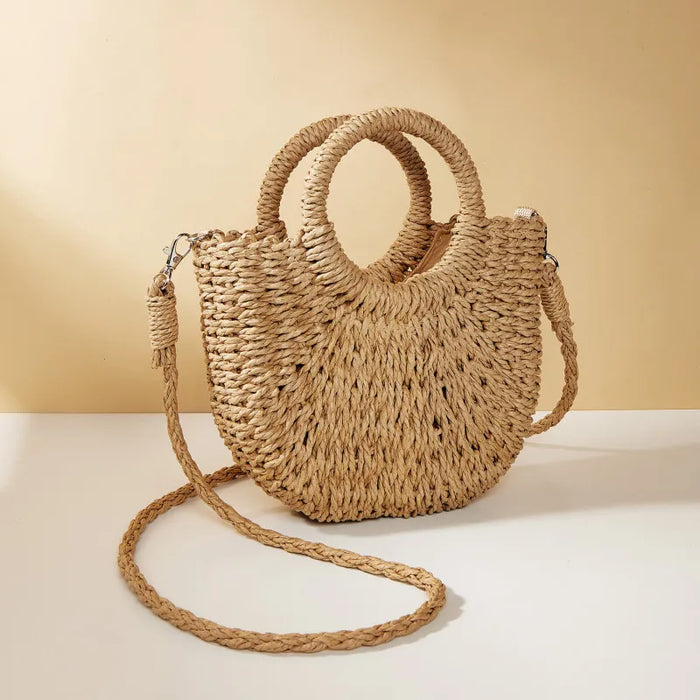 Tharros - Rattan Crossbody Bag