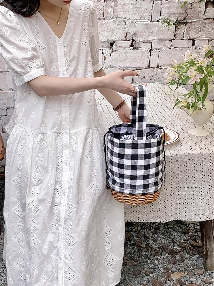 Binibeca - Rattan Bucket Bag