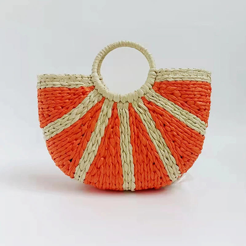 Tossa - Round Straw Bag