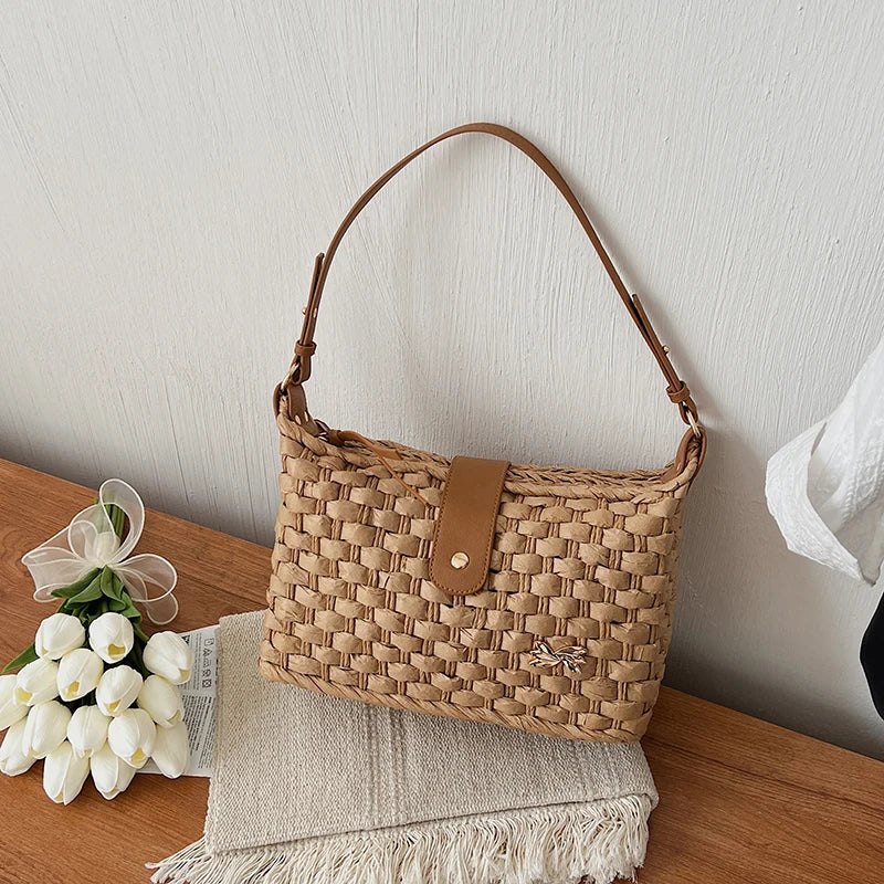 Mougins - Straw Clutch