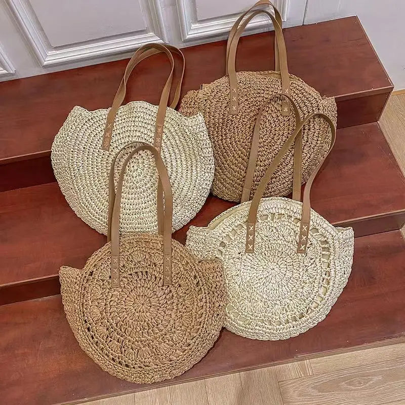 Ston - Round Raffia Bag