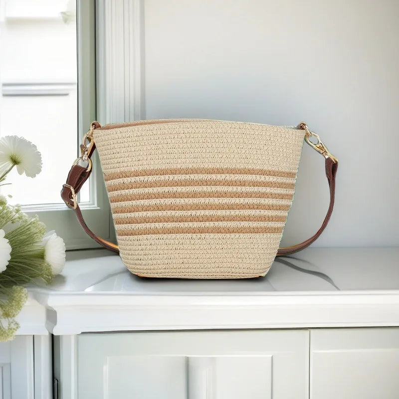 Tarifa - Straw Crossbody Bag