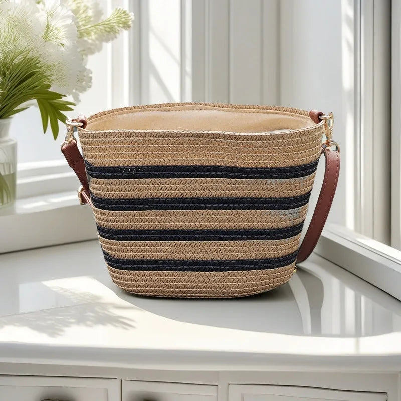 Tarifa - Straw Crossbody Bag