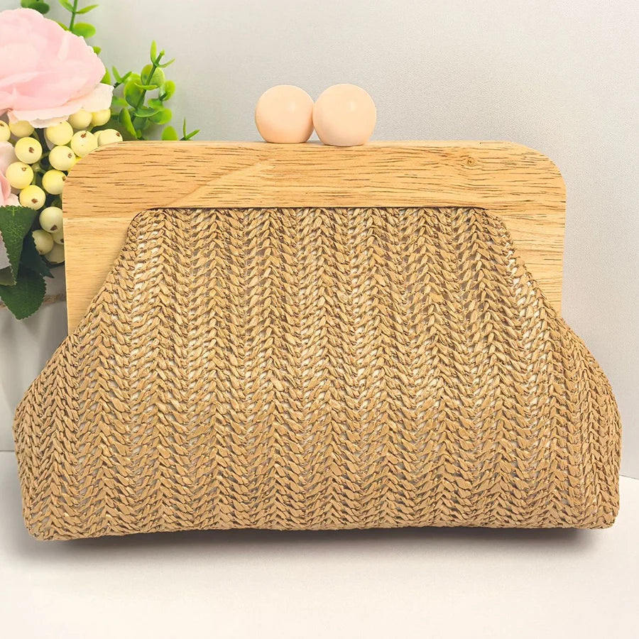 Kefalonia - Straw Clutch