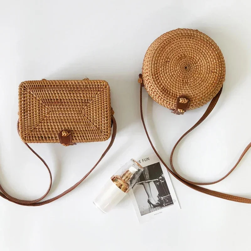 Xabia - Round Rattan Bag