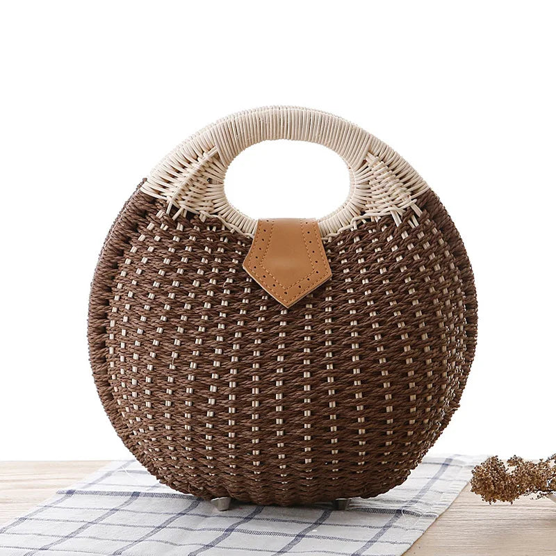 Hondarribia - Rattan Clutch