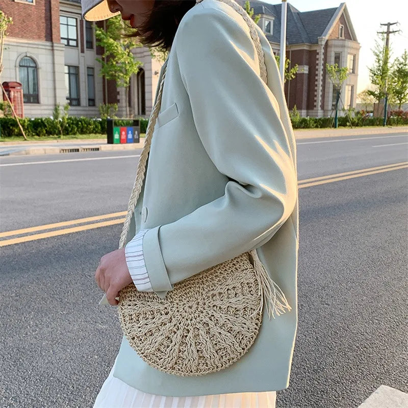 Bordighera - Rattan Crossbody Bag