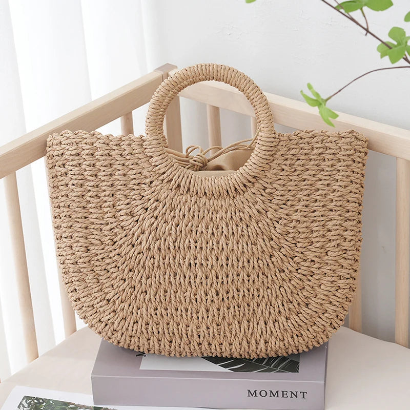 Chiavari - Straw Beach Tote