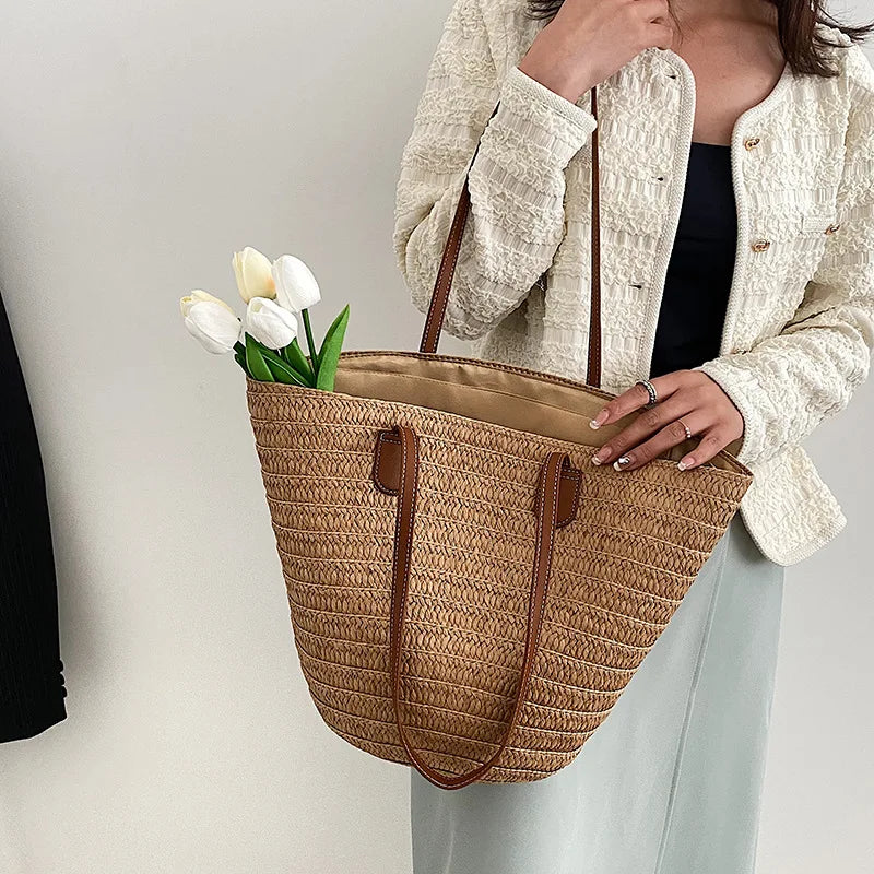 Kardamyli - Straw Beach Tote