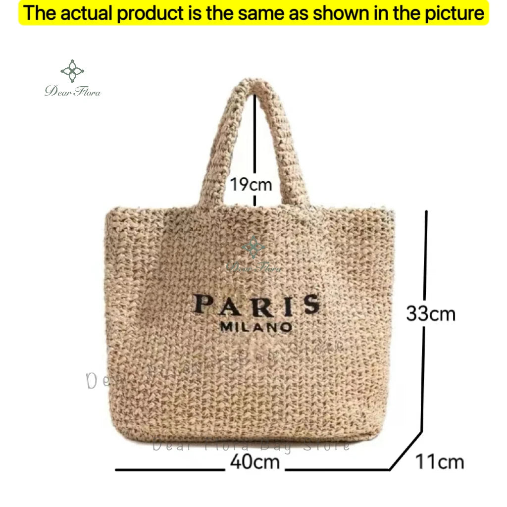 Galaxidi - Raffia Tote Bag
