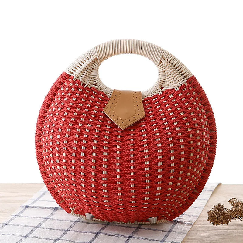 Hondarribia - Rattan Clutch