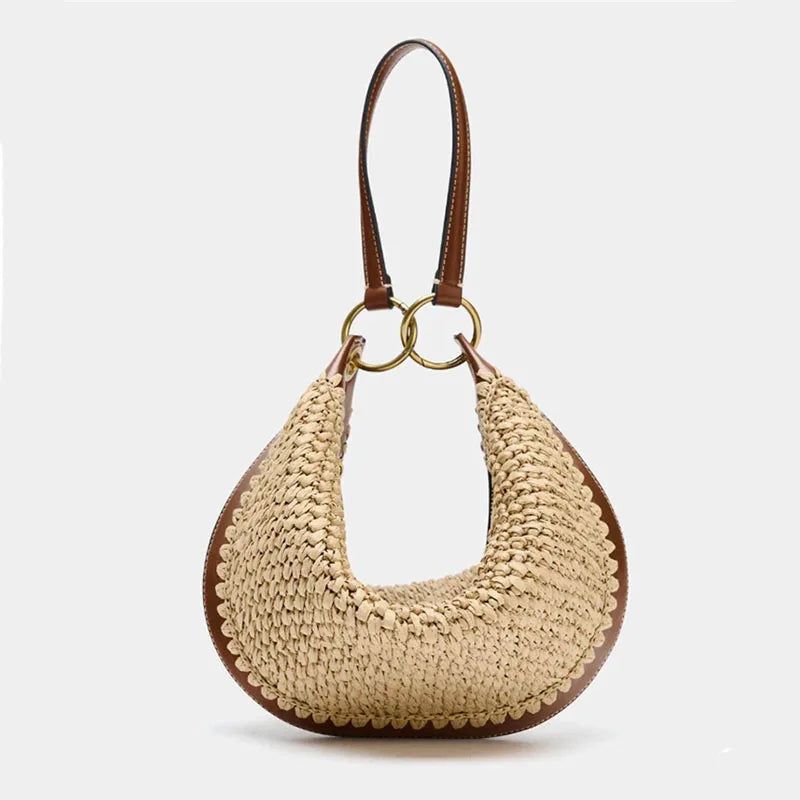 Mykonos - Rattan Clutch