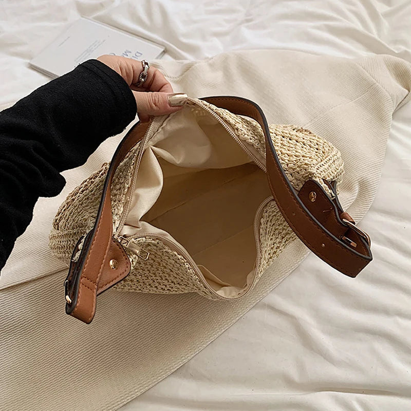 Nora - Woven Beach Tote