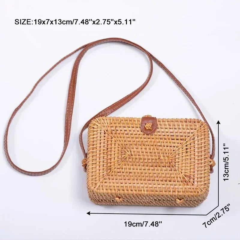 Xabia - Round Rattan Bag