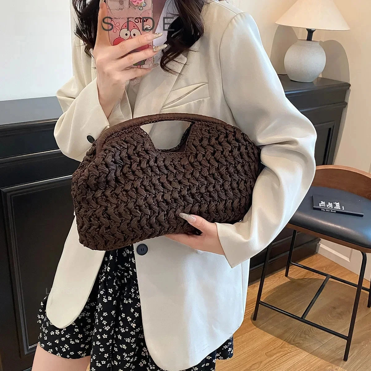 Furore - Straw Beach Tote