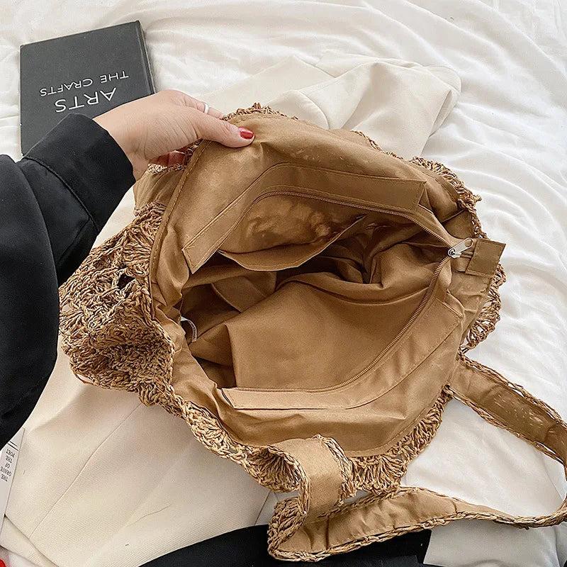 Masua - Round Rattan Bag