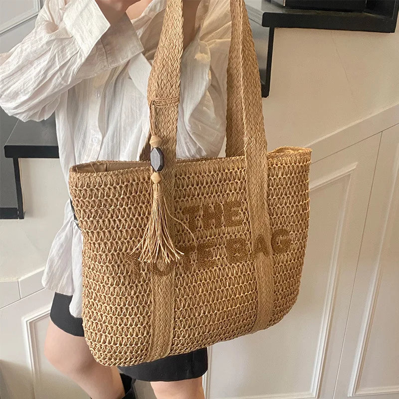 Cres - Straw Tote Bag