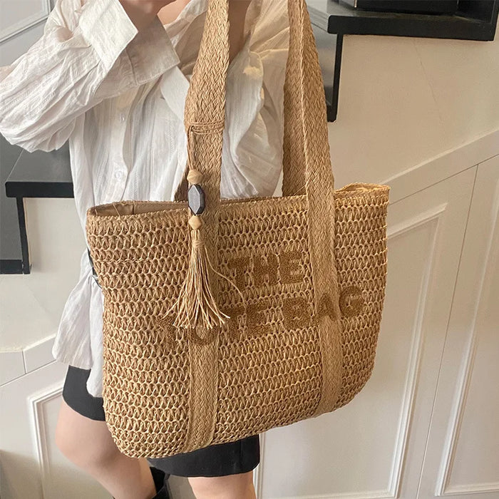 Cres - Straw Tote Bag