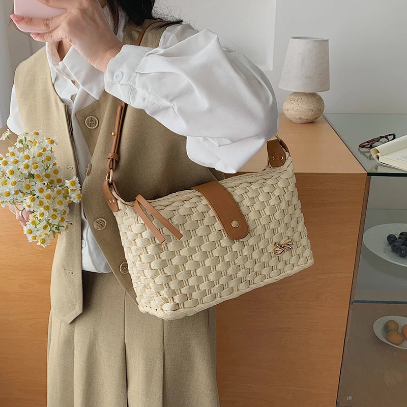 Mougins - Straw Clutch