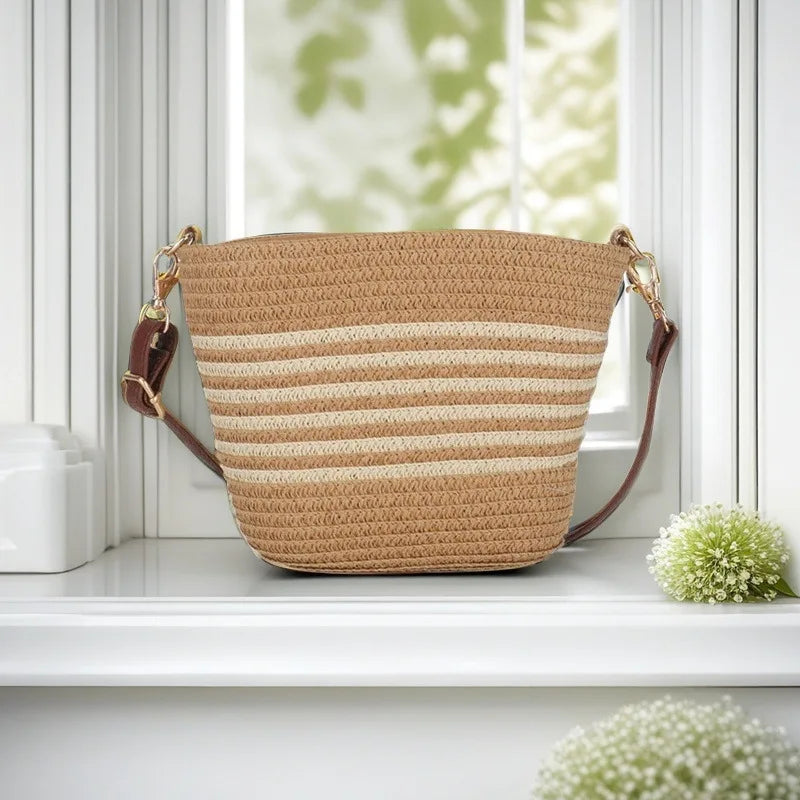 Tarifa - Straw Crossbody Bag