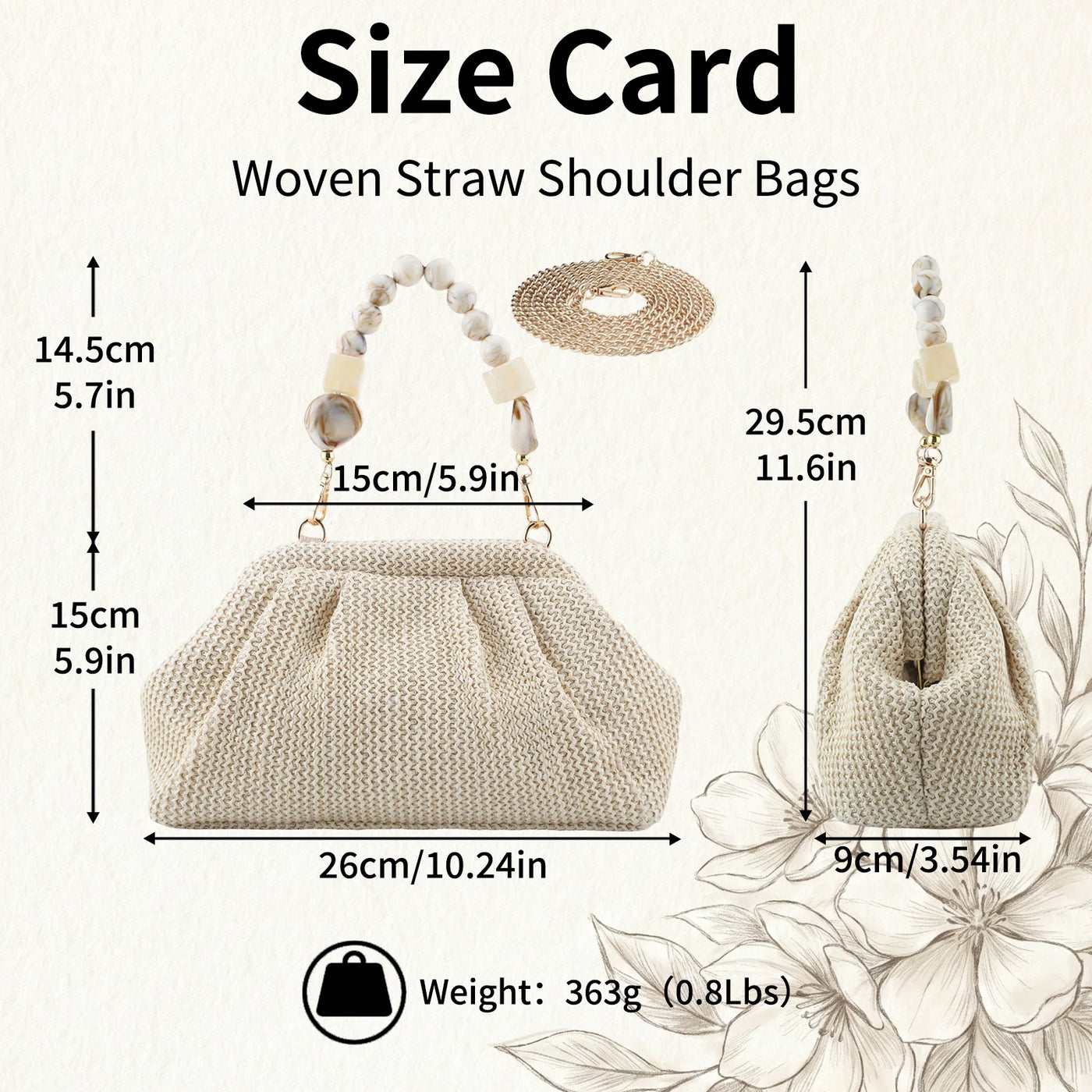 Olbia - Straw Clutch
