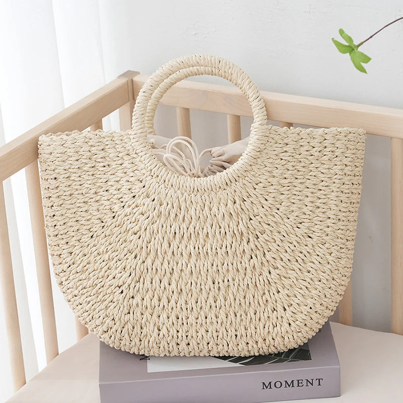 Chiavari - Straw Beach Tote