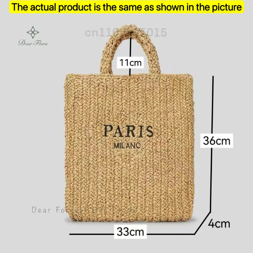 Galaxidi - Raffia Tote Bag