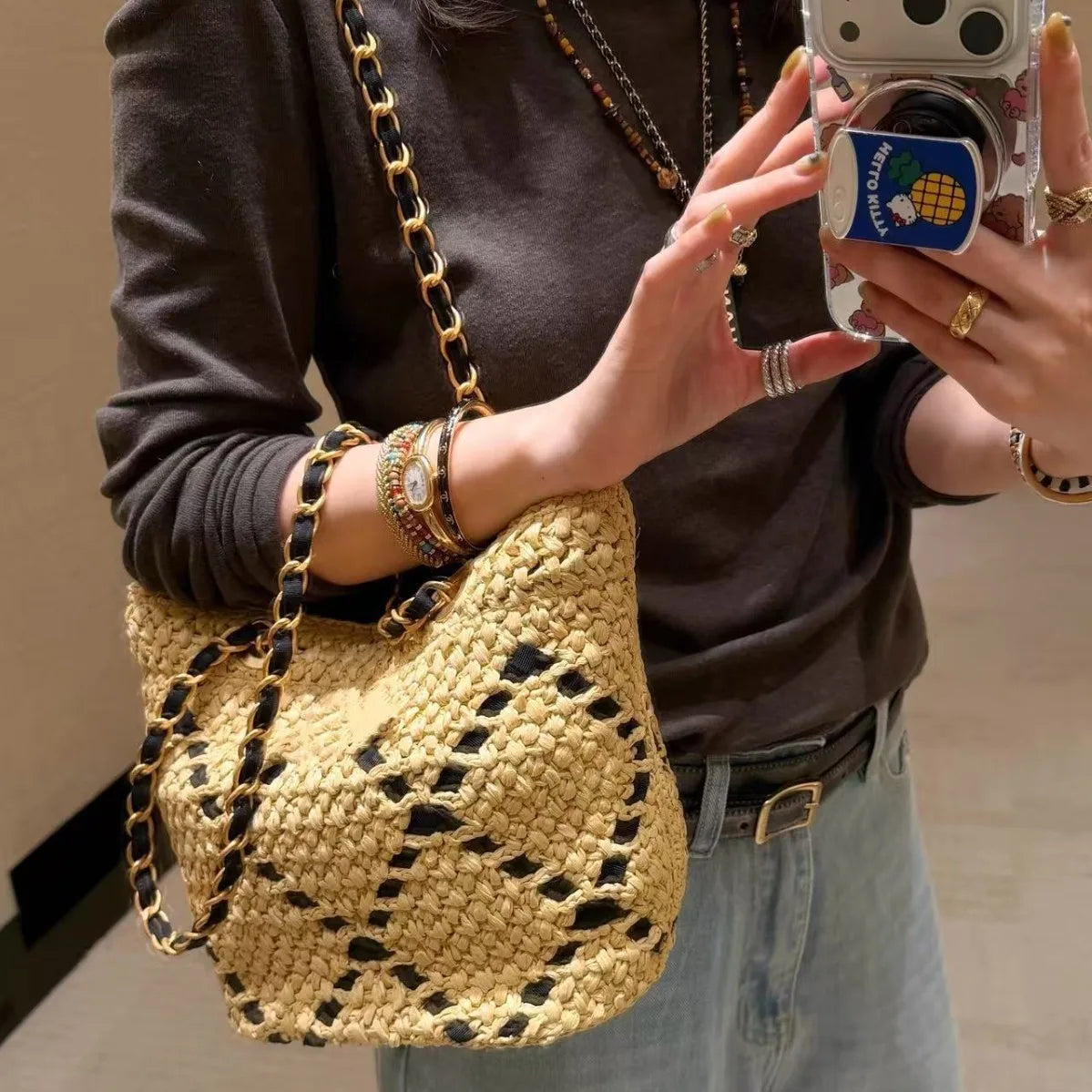 Amorgos - Raffia Shoulder Bag