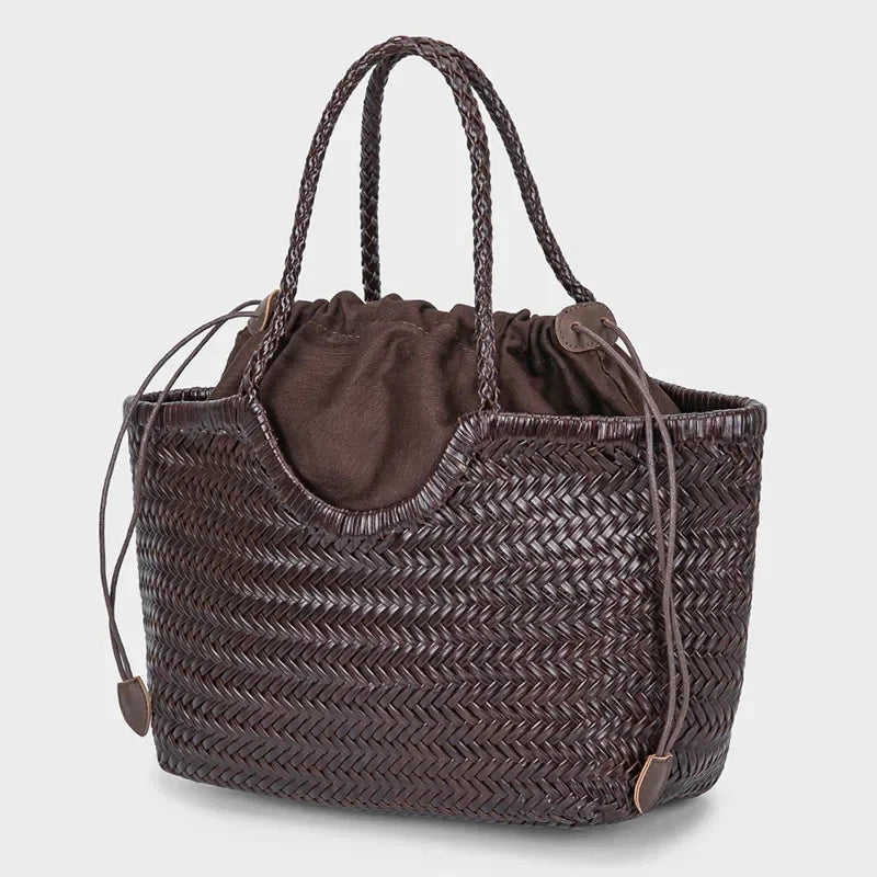 Gythio - Straw Bucket Bag