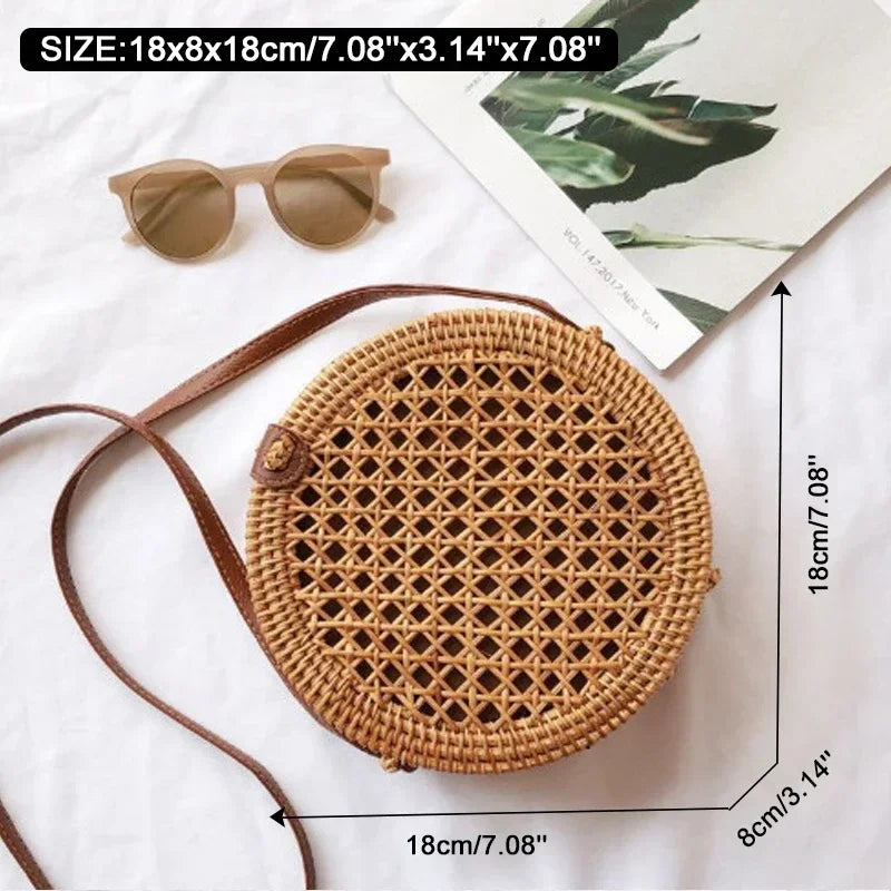 Xabia - Round Rattan Bag