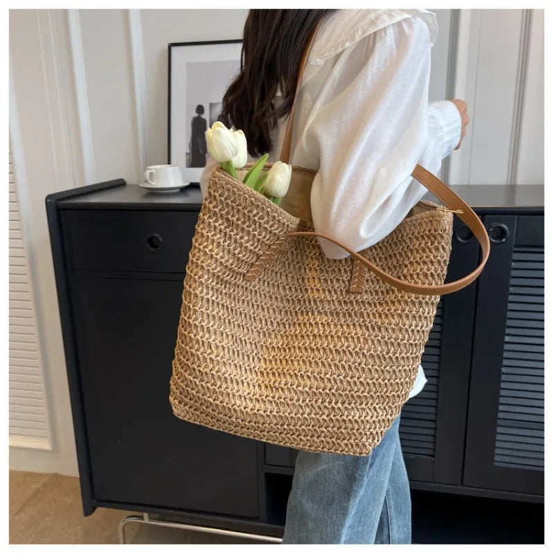 Brac - Straw Beach Tote