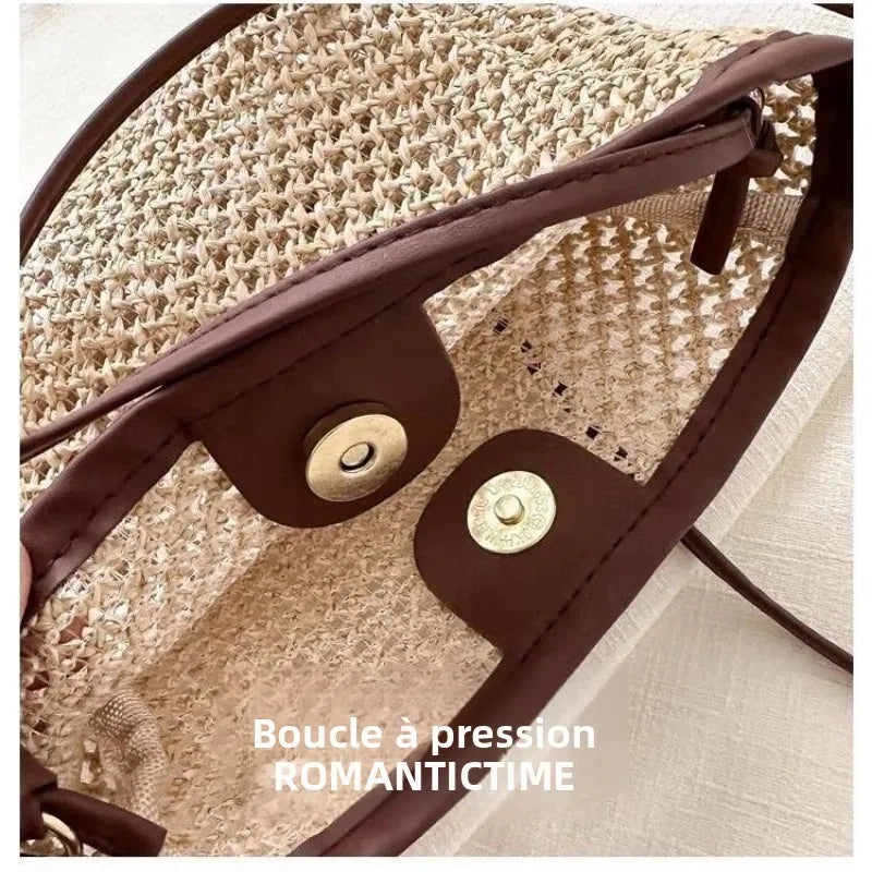 Portinatx - Straw Crossbody Bag in Only Bag
