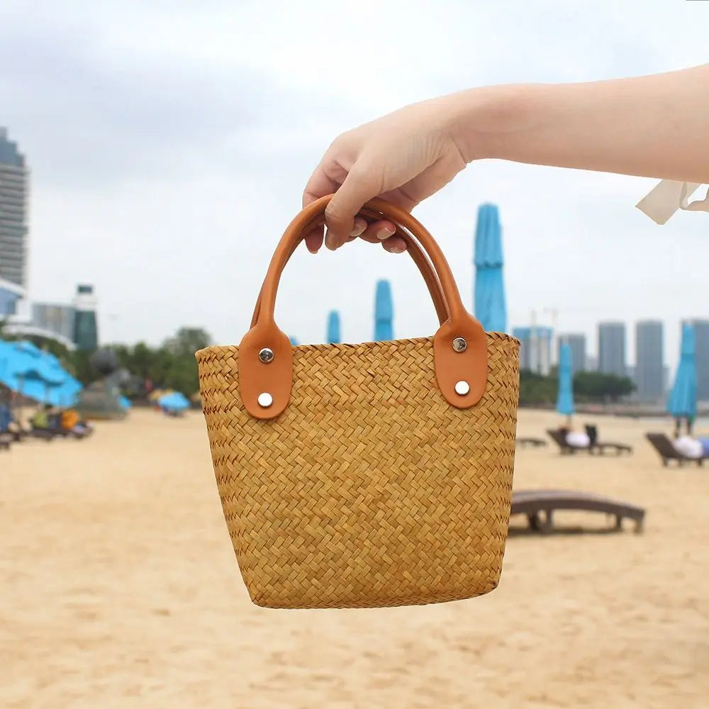 Begur - Rattan Bucket Bag