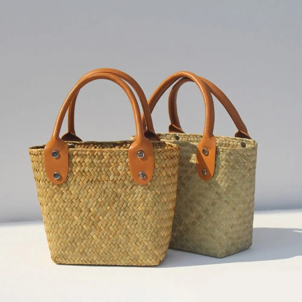 Begur - Rattan Bucket Bag