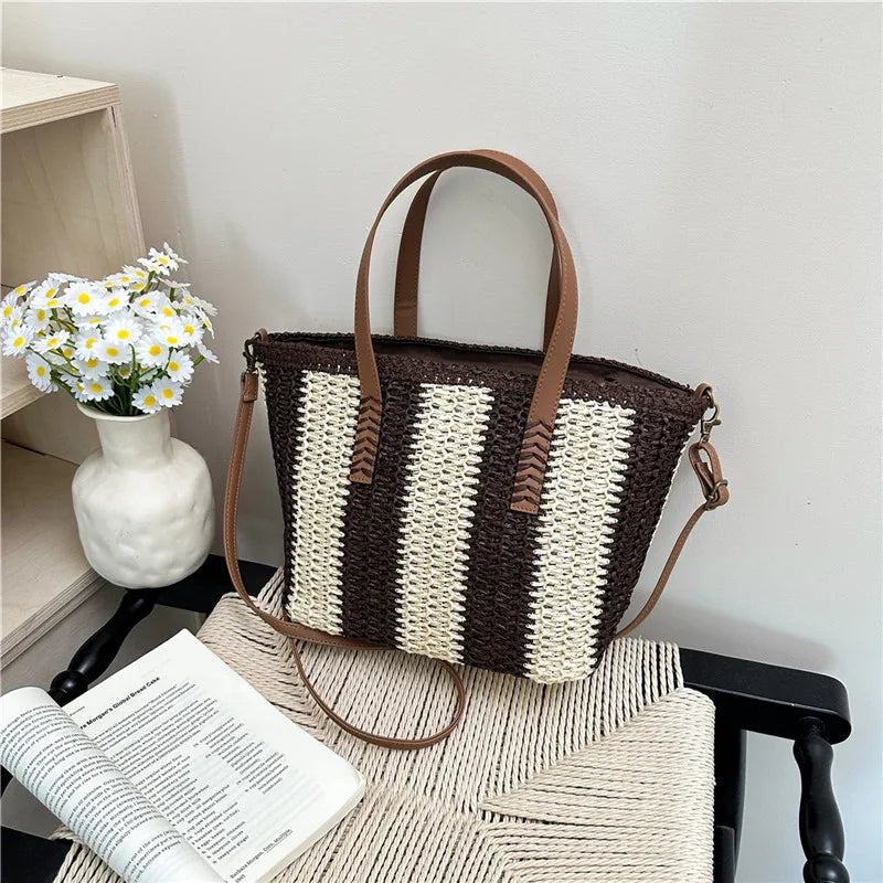 Antibes - Straw Beach Tote